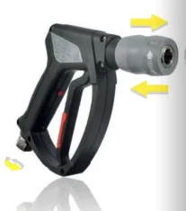 MTM IDROPISTOLA con ingresso girevole e innesto rapido