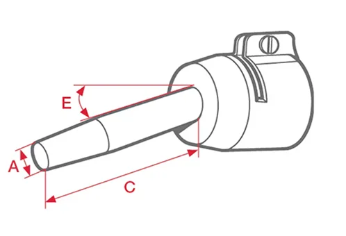 LEISTER Ugello Base a Tubo per Saldatrice PenWeld