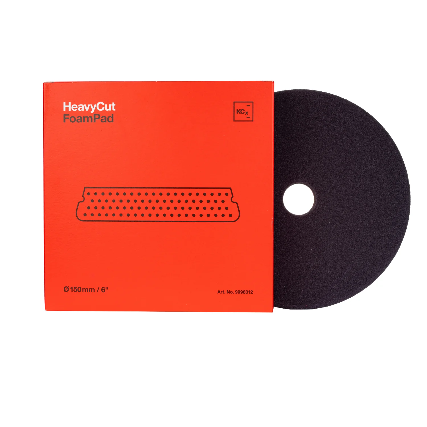 koch-chemie-tampone-heavy-cut- ø150-mm-rosso-per-difetti-gravi