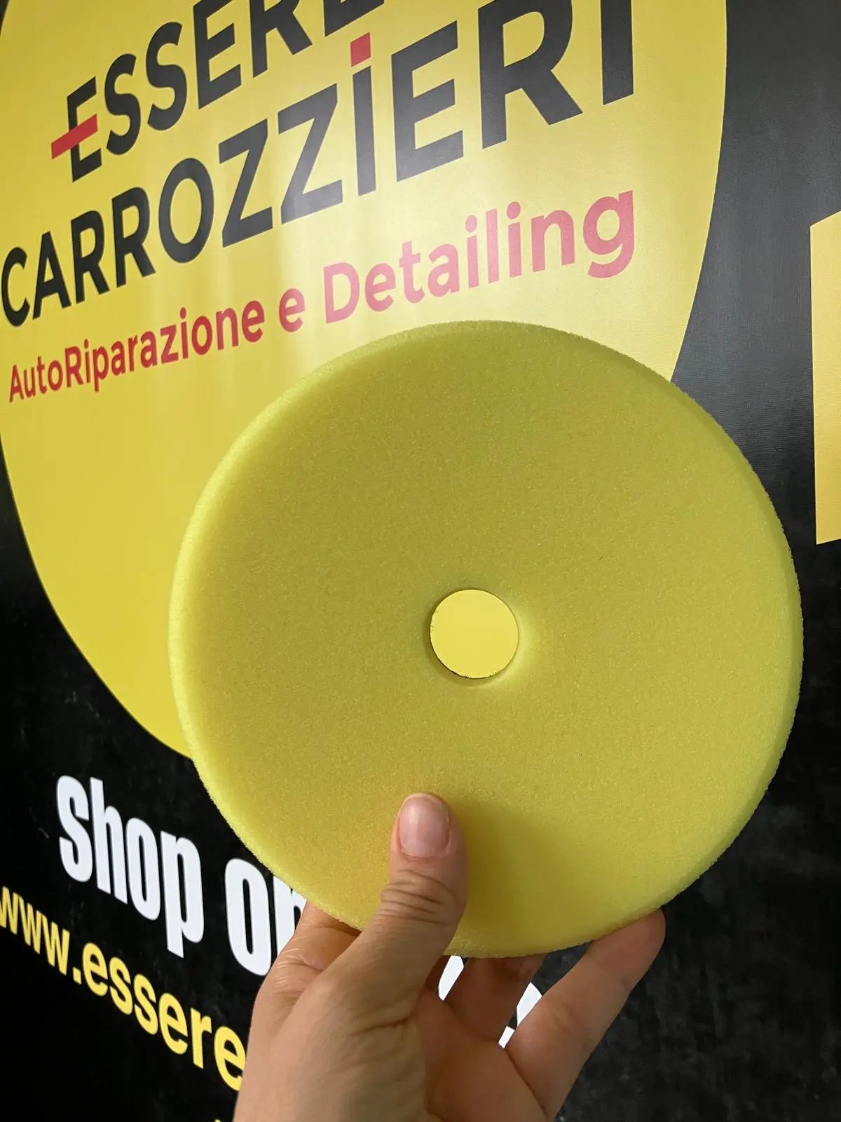 ESSERE CARROZZIERI – IL MEDIO Tampone in Schiuma Taglio Medio ø150