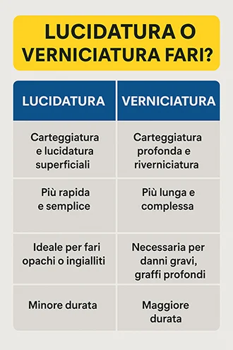Conviene lucidare o verniciare i fari ingialliti?