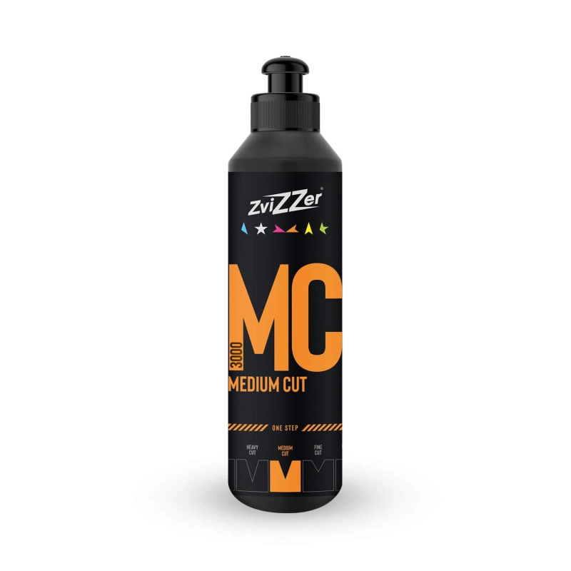Zvizzer MC 3000 Medium Cut Polish 250ml flacone polish medio per auto