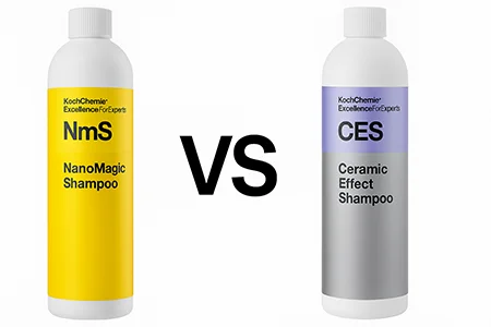 Confronto tra shampoo Koch Chemie NanoMagic e Ceramic Effect Shampoo per lavaggio e protezione auto
