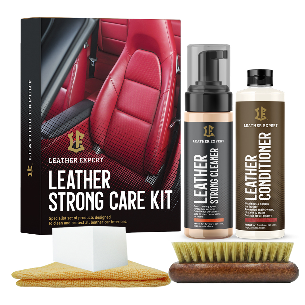 LEATHER EXPERT Kit FORTE per la Cura delle Pelle