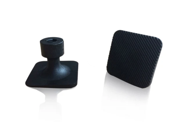 LAKA TOOLS Ventosa Nera Quadrata 27x27 mm