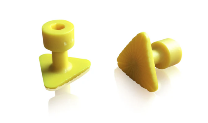 LAKA TOOLS Ventosa Gialla Triangolare 23 x 23 x 23 mm