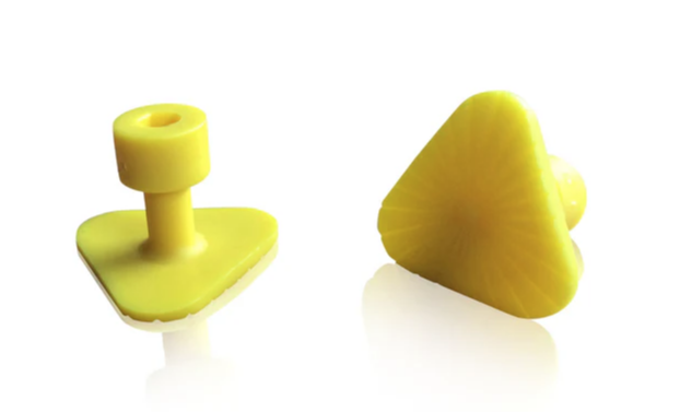 LAKA TOOLS Ventosa Gialla Triangolare 30 x 30 x 30 mm