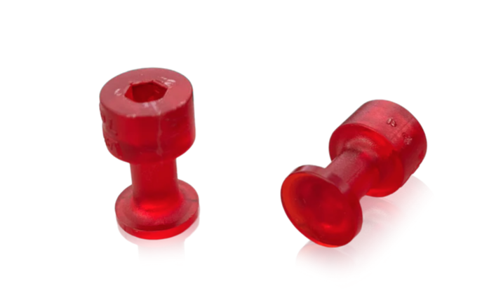 LAKA TOOLS Ventosa Rossa Traslucida ø12 mm Collo largo