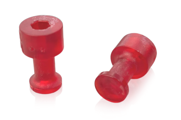 LAKA TOOLS Ventosa Rossa Traslucida ø10 mm Collo Largo