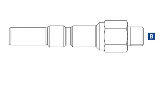 Innesto rapido KW 1/4 M