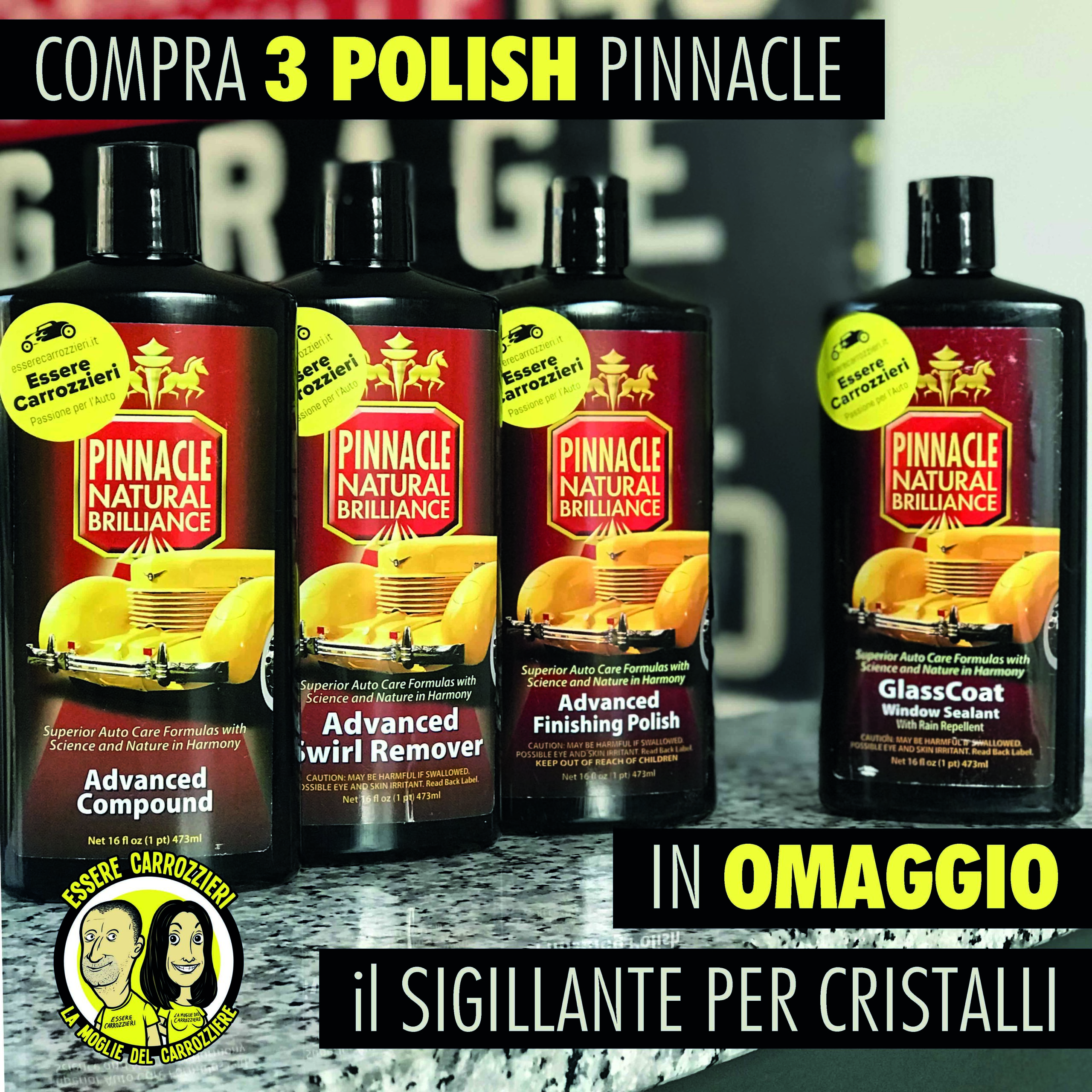 PROMO PINNACLE 3 Polish + Sigillante per Cristalli